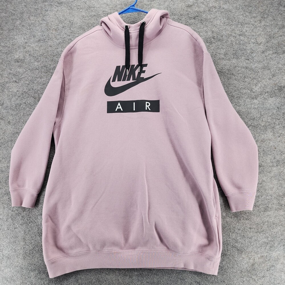 Nike Hoodie Womens Medium Long Sleeve Purple Pockets